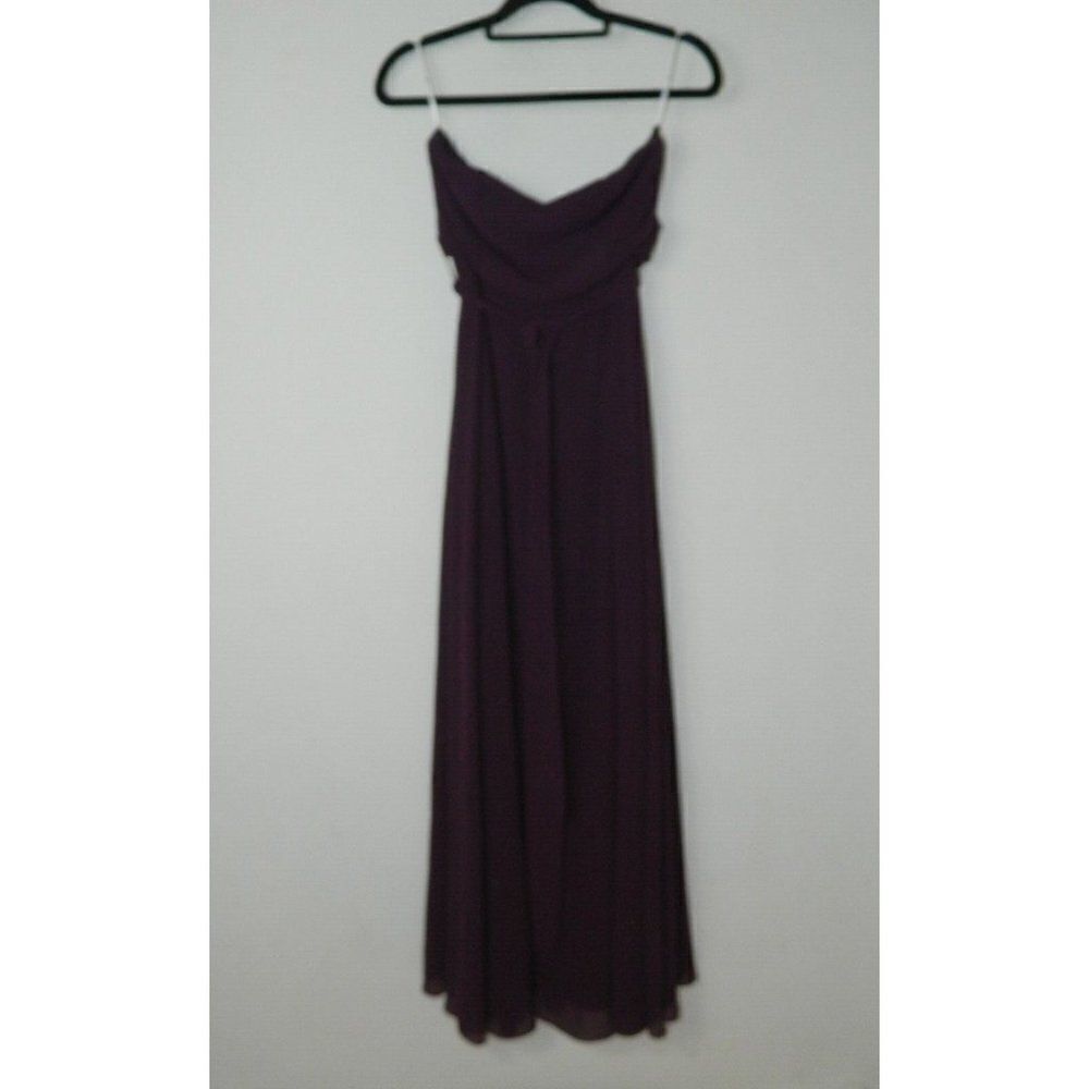 Lulu’s Dress‎ Purple Elegant Events Dark Purple Strapless Maxi Dress Medium - Picture 4 of 8